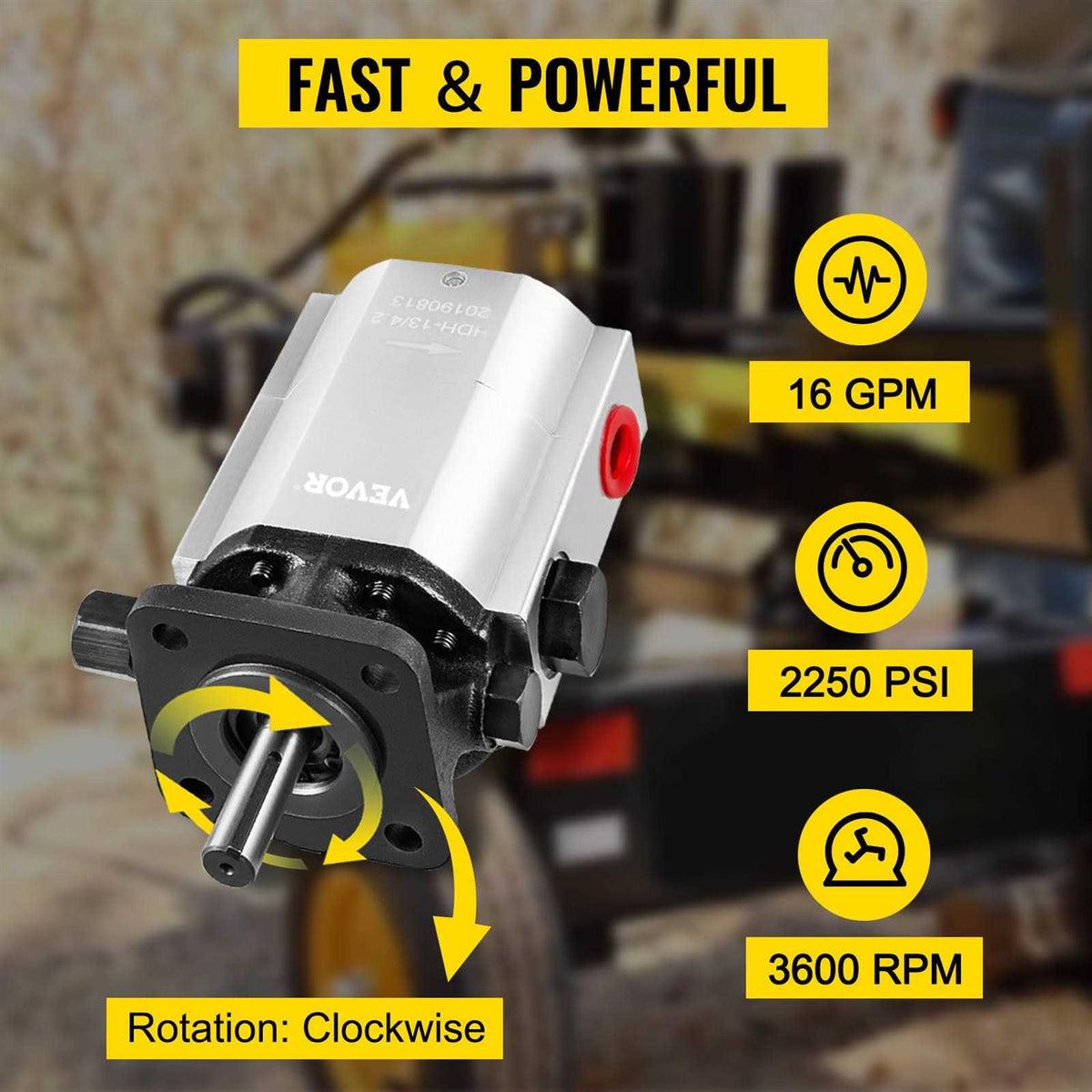 16 GPM 2 Stage Hydraulic Pump E751263
