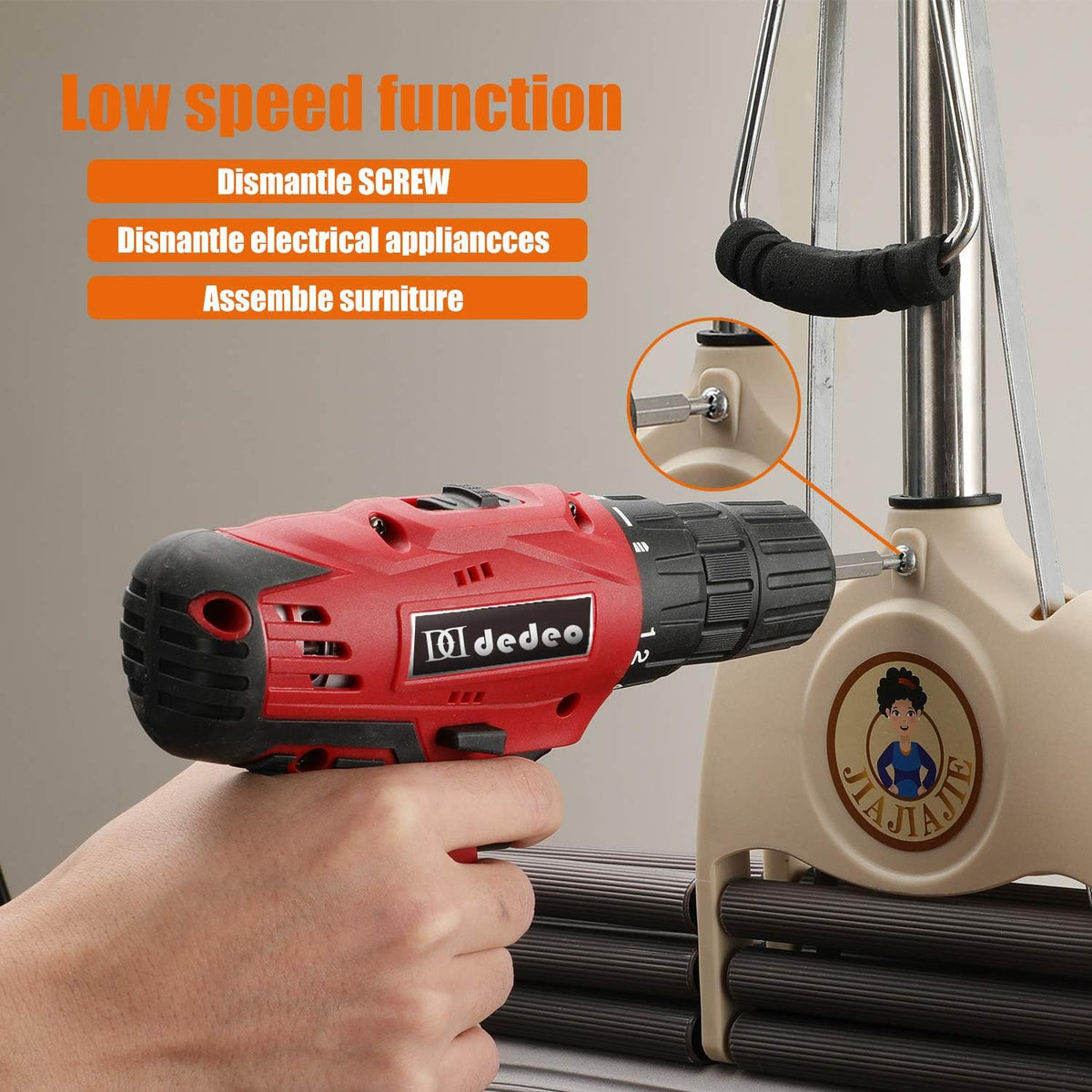 16.8V Cordless Drill Driver Tool Kit, 108-Piece Household Tool Kit Set Pack of 2 F371