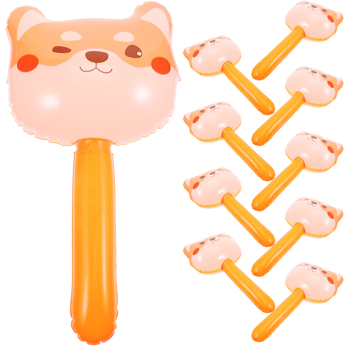 10pcs Inflatable Hammer Toys with Bell Inside W541434