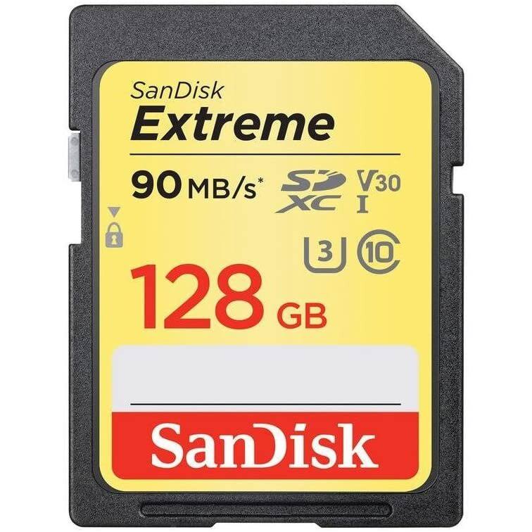 128GB Extreme Compact Flash Memory Card with 128GB UHS-I Class 10 U3 V30 E599330