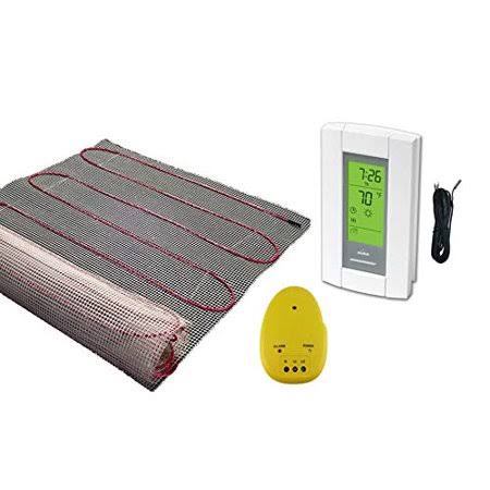 120 V Electric Radiant Floor Heating Mat with Programmable Thermostat Q318