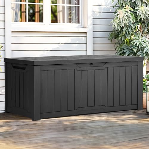 120 Gallon Waterproof Outdoor Storage Box (Light Brown) N344