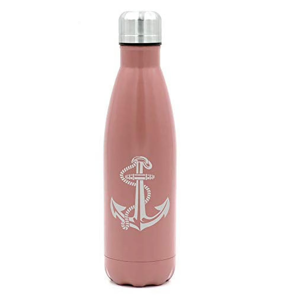 17 oz. Double Wall Vacuum Insulated Stainless Steel Water Bottle Travel Mug Cup with Rope E615