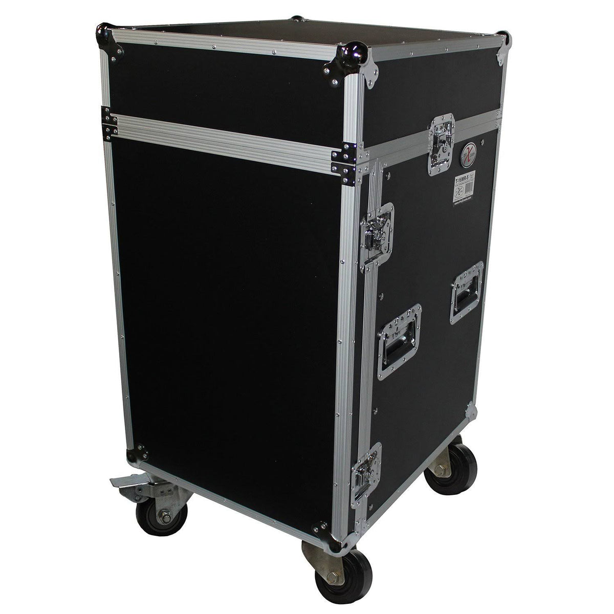 16U Rack x 10U Top Mixer DJ Combo Flight Case with Laptop Shelf L66871