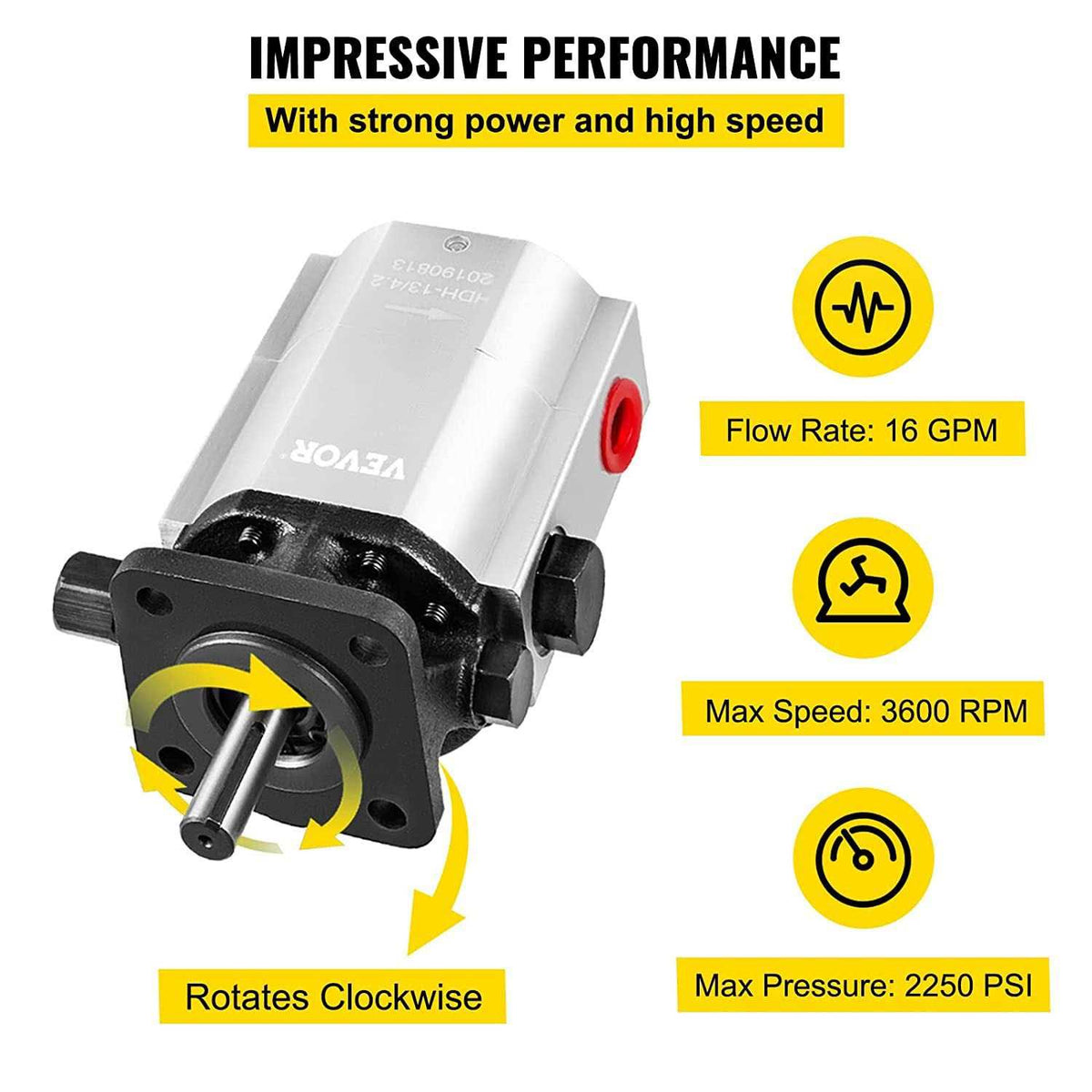16 GPM 2 Stage Hydraulic Pump E751263