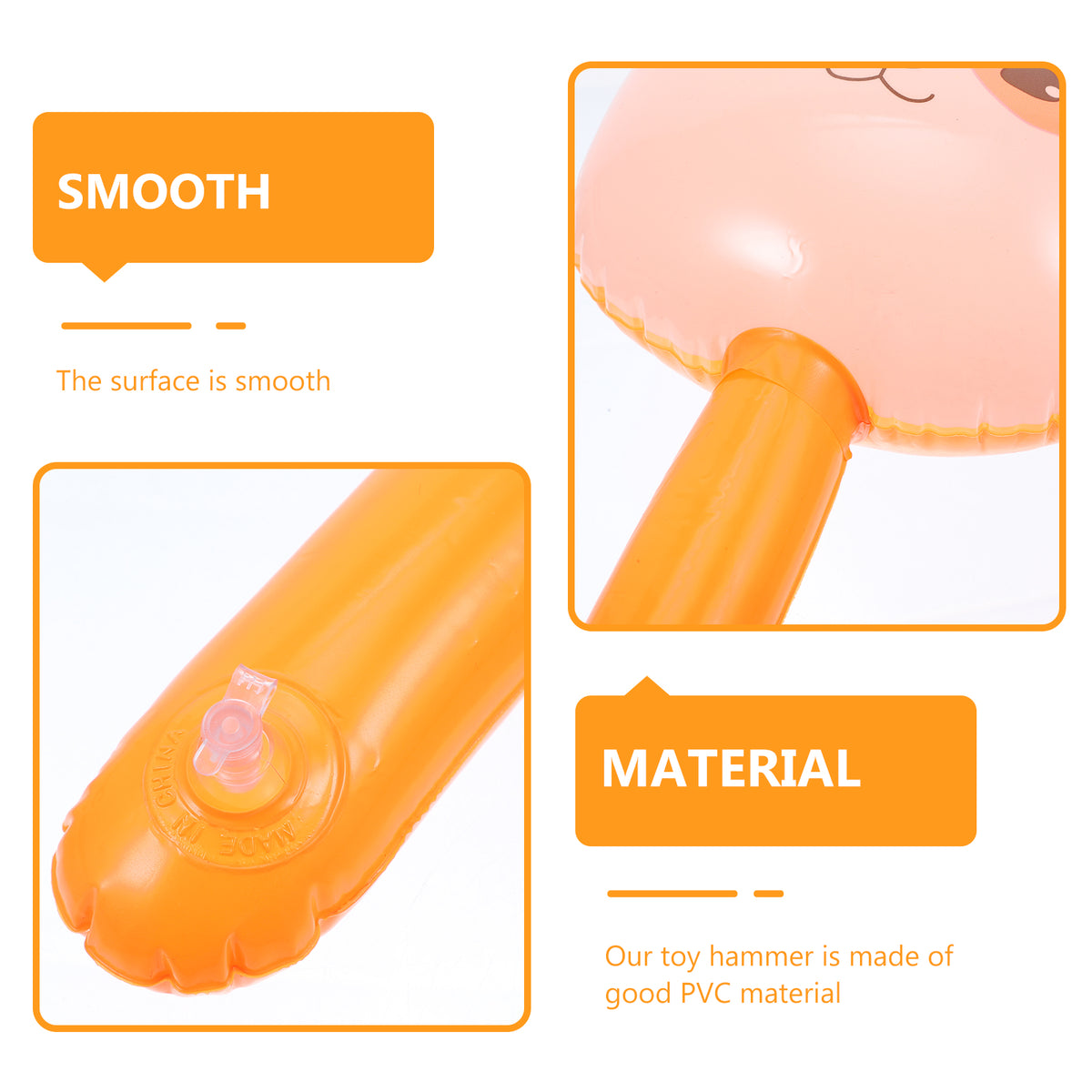 10pcs Inflatable Hammer Toys with Bell Inside W541434