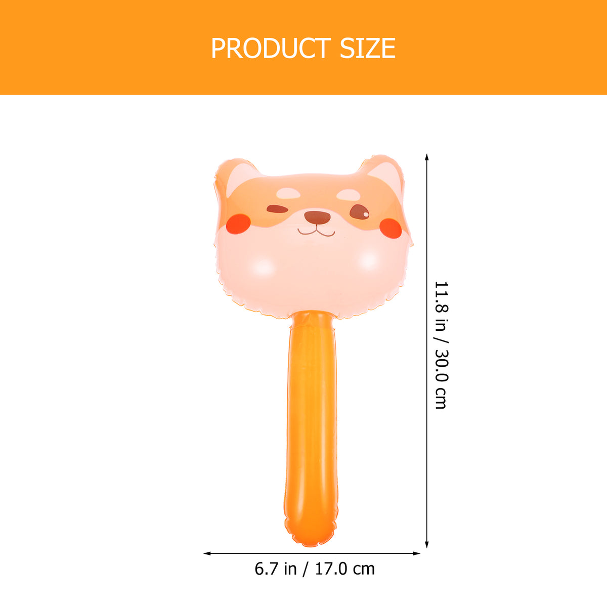 10pcs Inflatable Hammer Toys with Bell Inside W541434
